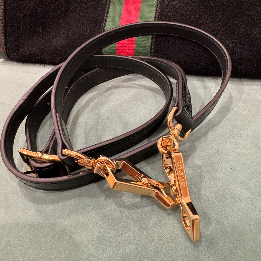 Gucci Suede Medium Ophidia Tote / 524537 I Includes strap and dust bag I - Picture 9 of 11